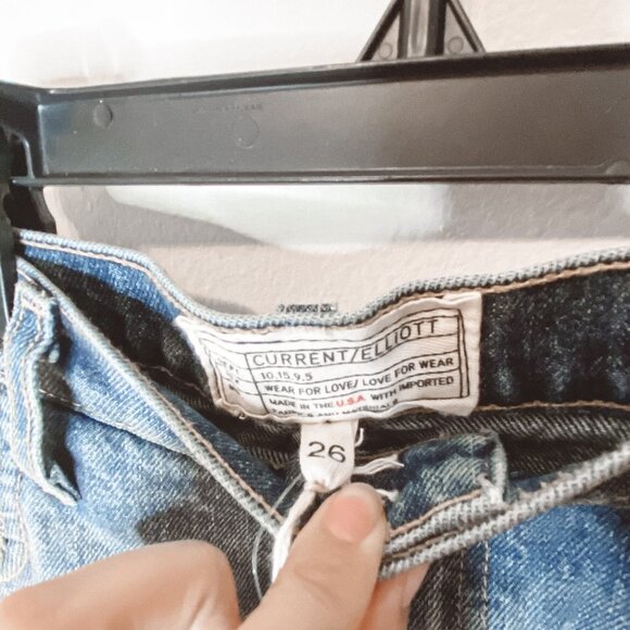 Current / Elliott The Slit Denim Ombre Midi Skirt NWT - Picture 7 of 8